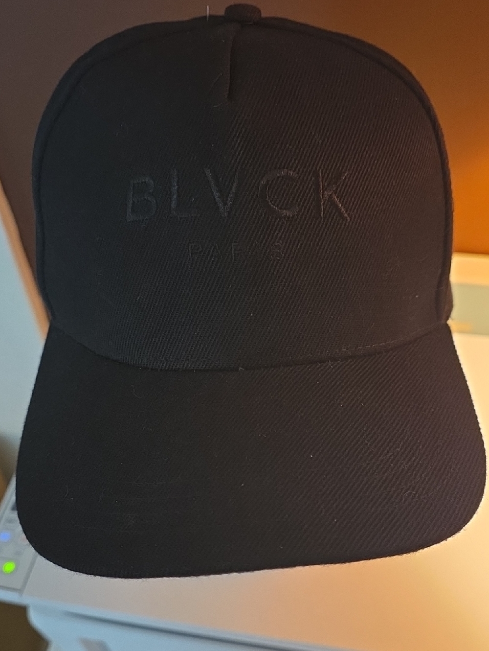 BLVCK Paris Black Logo Baseball Cap Never Worn